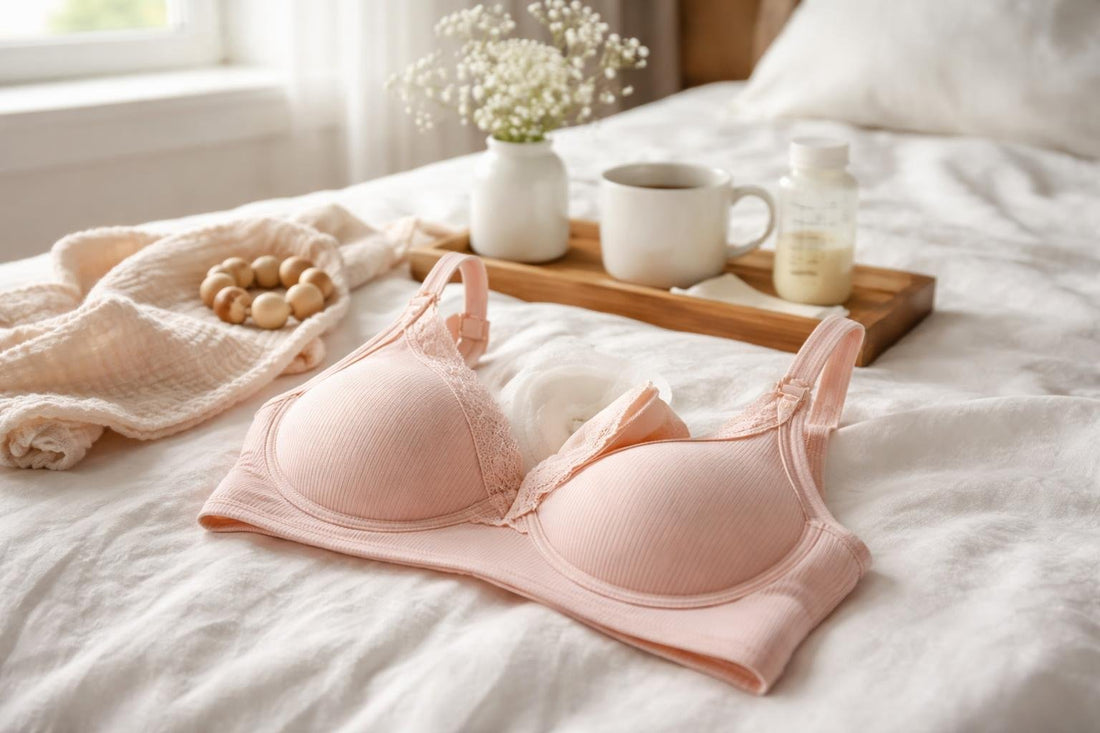 Nursing and breastfeeding bra with supportive fit in Ontario