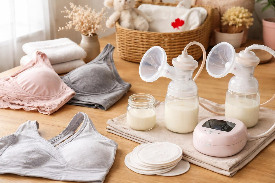 Canadian nursing bra and breast pump essentials