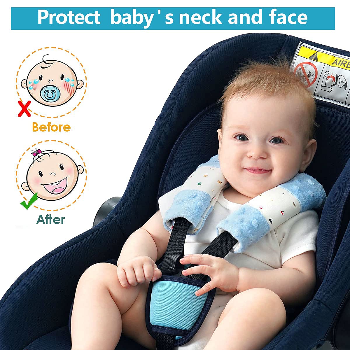 1one-enjoy Velcro-fastened strap cover shows quick installation.