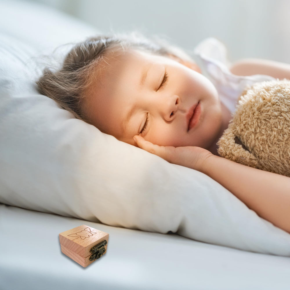 20 Moments of Tooth set dimensions help keep a tidy bedside display.