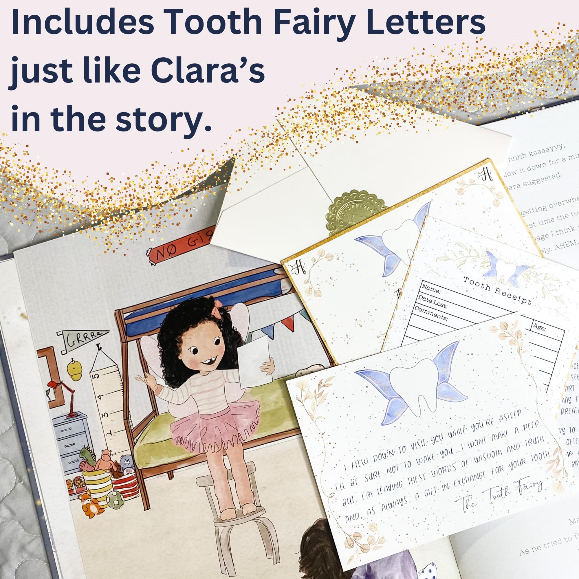 Five virtue letters pack from the Tooth Fairy Kit by 20 Moments of Tooth