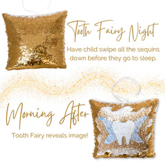 20 Moments of Tooth Tooth Fairy Pillow reversible sequins color-change for playful customization