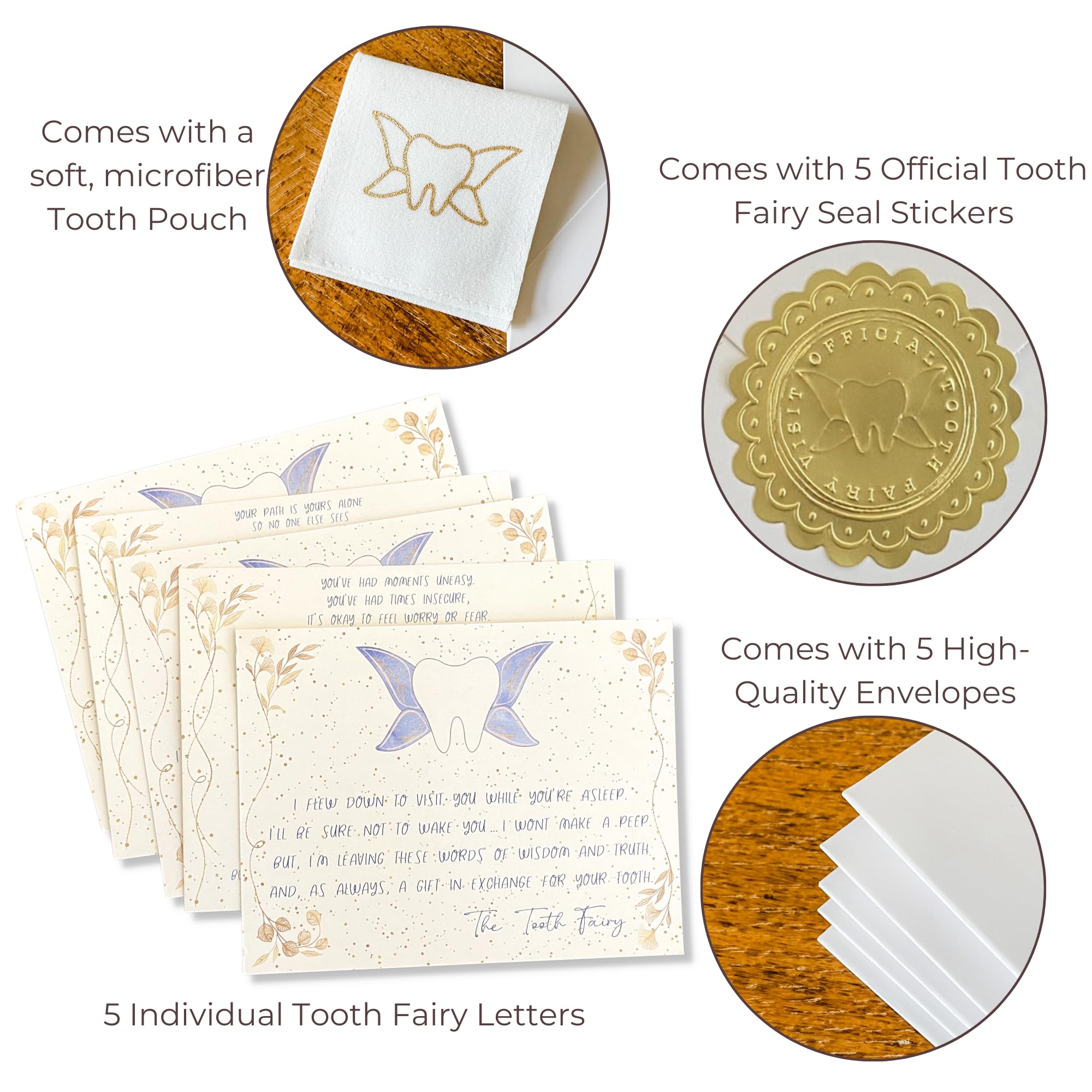 Tooth receipts milestone pages in the 20 Moments of Tooth kit