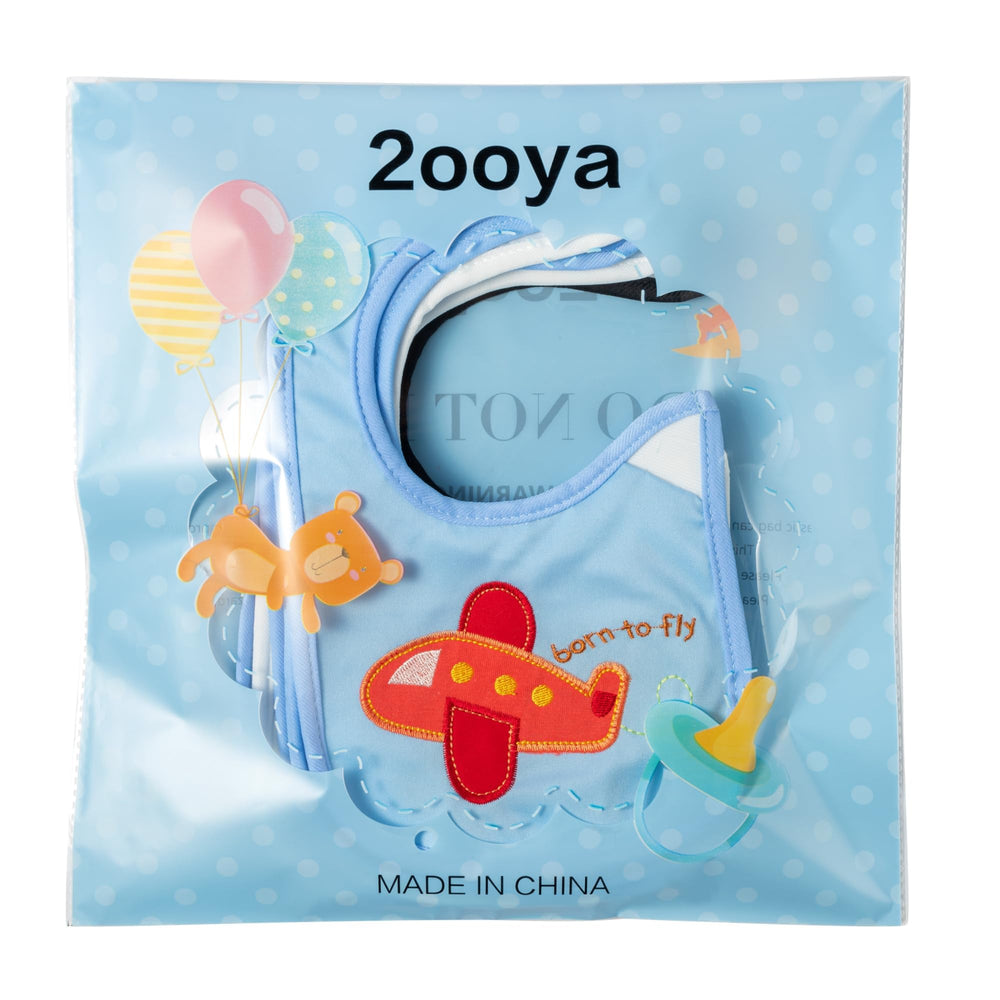 2ooya baby bib happy camper pattern quick-dry for easy care.