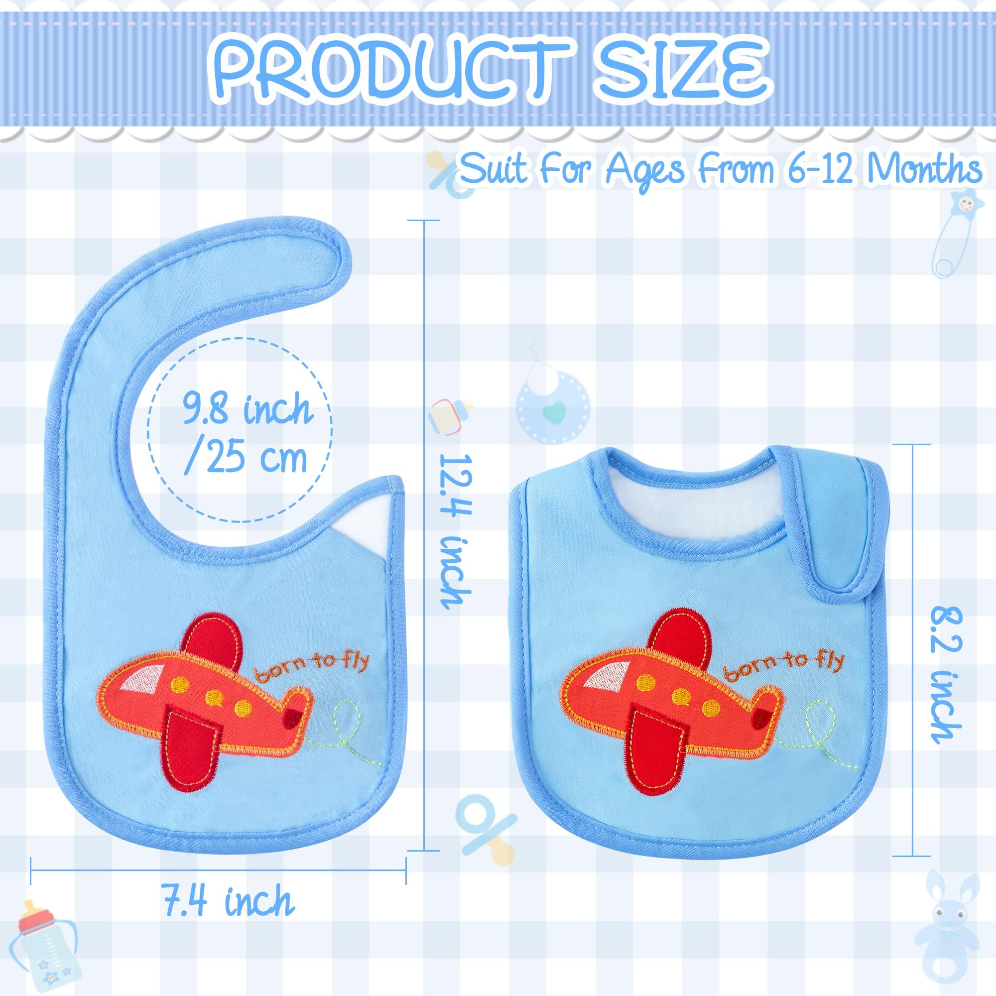 2ooya baby bib i love daddy pattern adds cute style and mess protection.