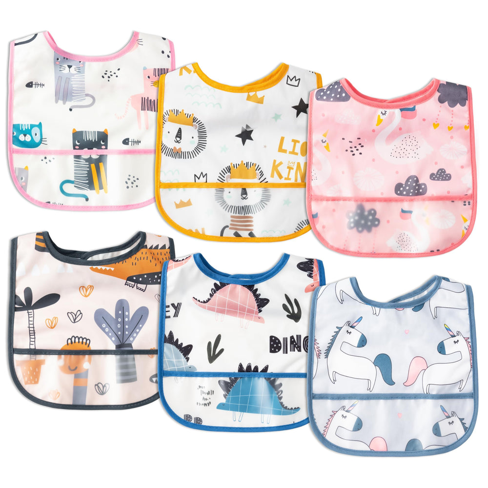 2ooya baby bibs six patterns provide mess protection during meals