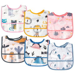 2ooya baby bibs six patterns provide mess protection during meals