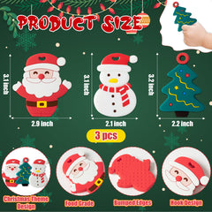 2ooya Christmas teether snowman design comforting gums and sensory play