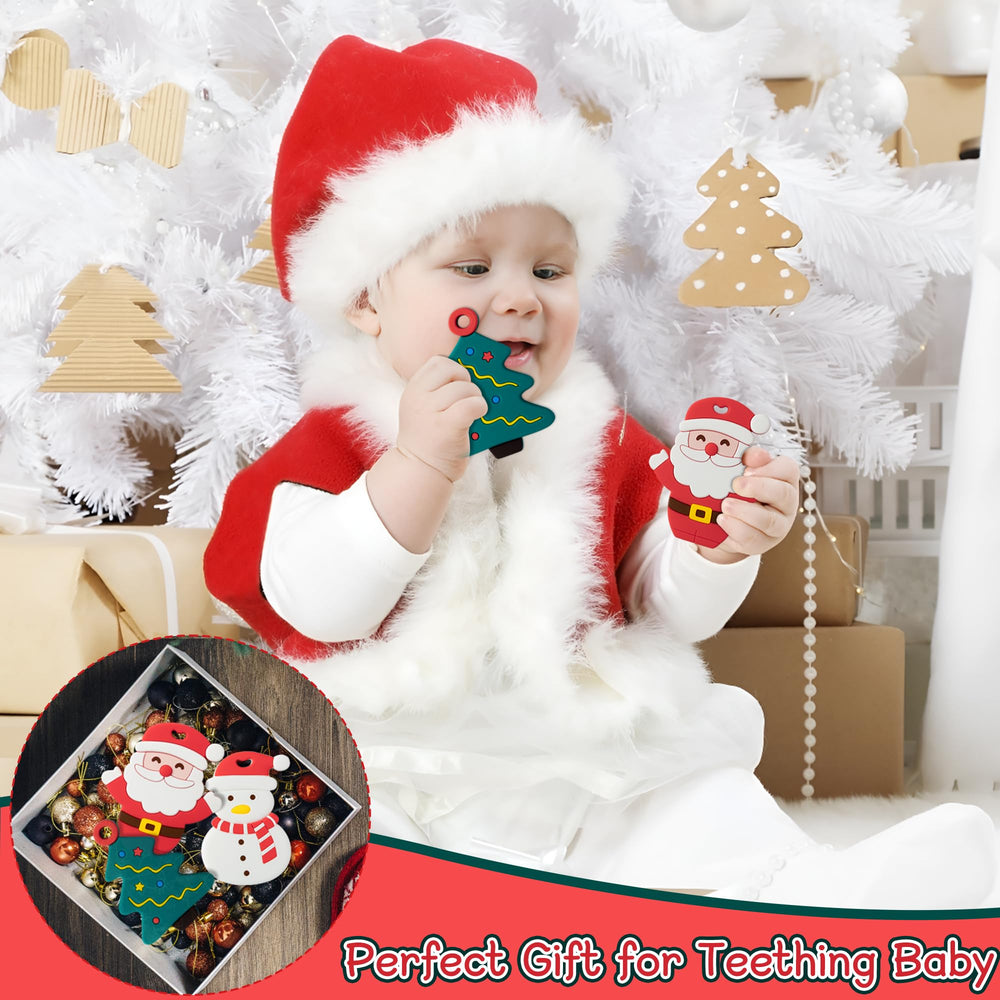 2ooya Christmas teether textured back with dots massages gums