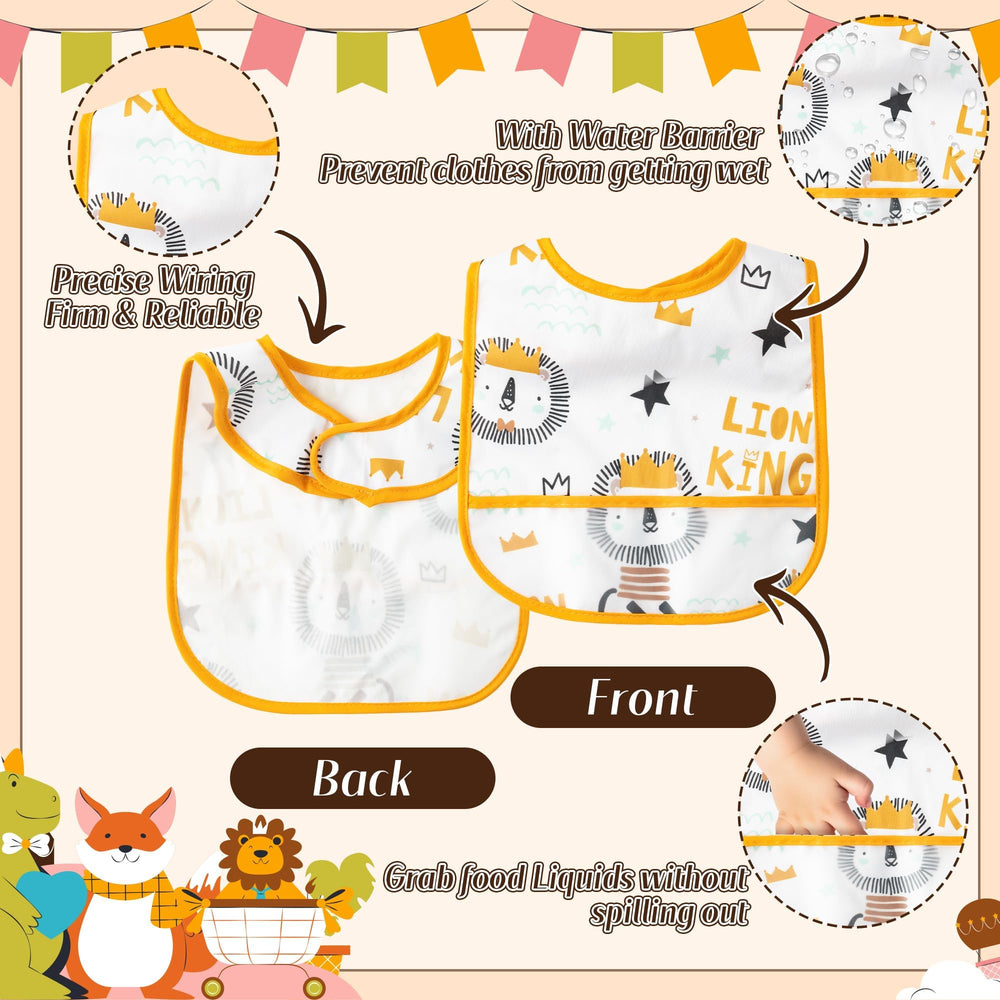2ooya eva-material bib keeps spills off clothes all day