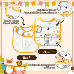 2ooya eva-material bib keeps spills off clothes all day