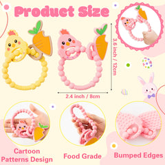 2ooya silicone teether yellow chick – soothing texture for gums