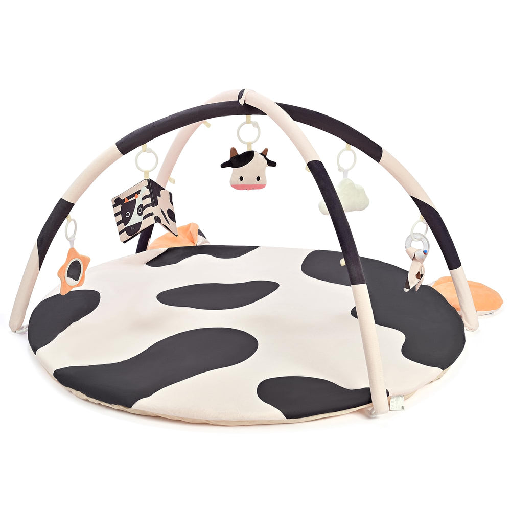 2PM SPORTS non-slip bottom shown on mat; stable tummy-time surface
