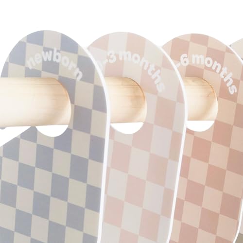 3 Sprouts baby closet dividers size labels double-sided for quick outfit sorting.