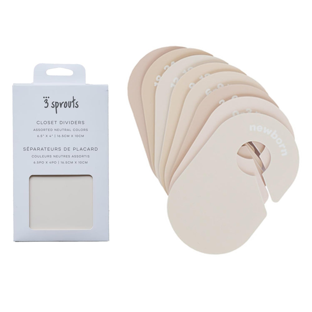 3 Sprouts in-use dividers helping keep baby wardrobe tidy