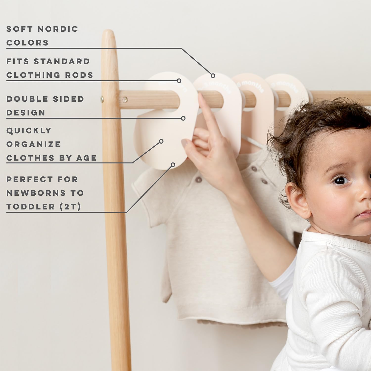 3 Sprouts soft Nordic colors coordinate with any nursery theme