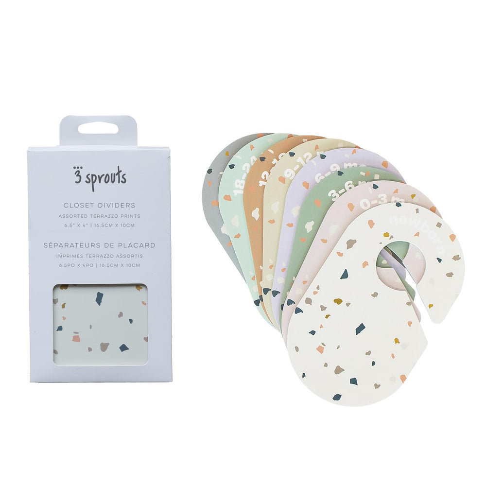 3 Sprouts terrazzo 2T size label for growing child