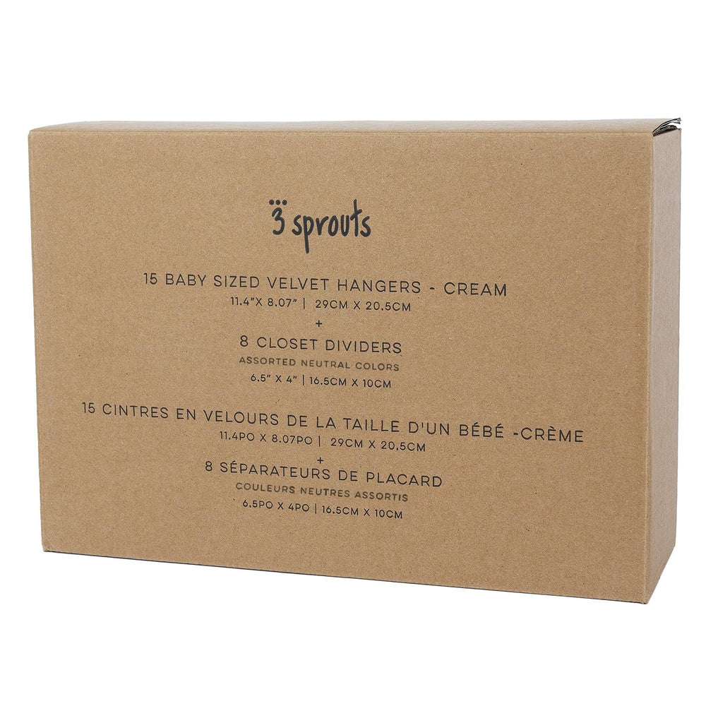 3 Sprouts baby closet set unboxing captures clean packaging and instant setup potential.