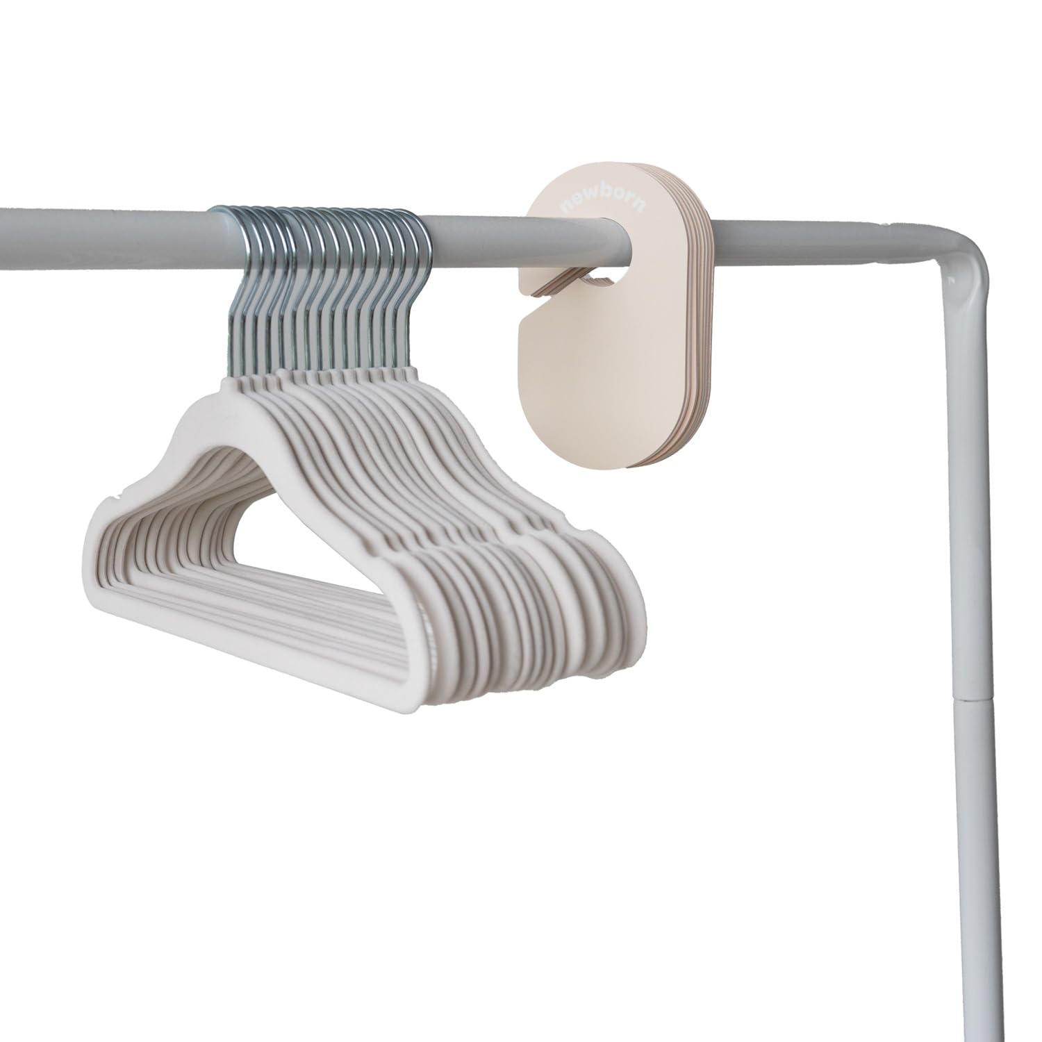 3 Sprouts baby clothes organizer in use shows quick outfit changes with clear size cues.