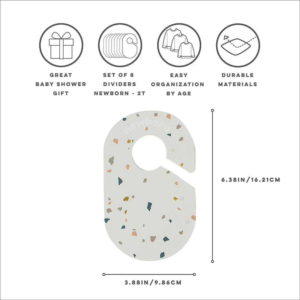 3 Sprouts terrazzo rod-fit compatibility with standard nursery rods