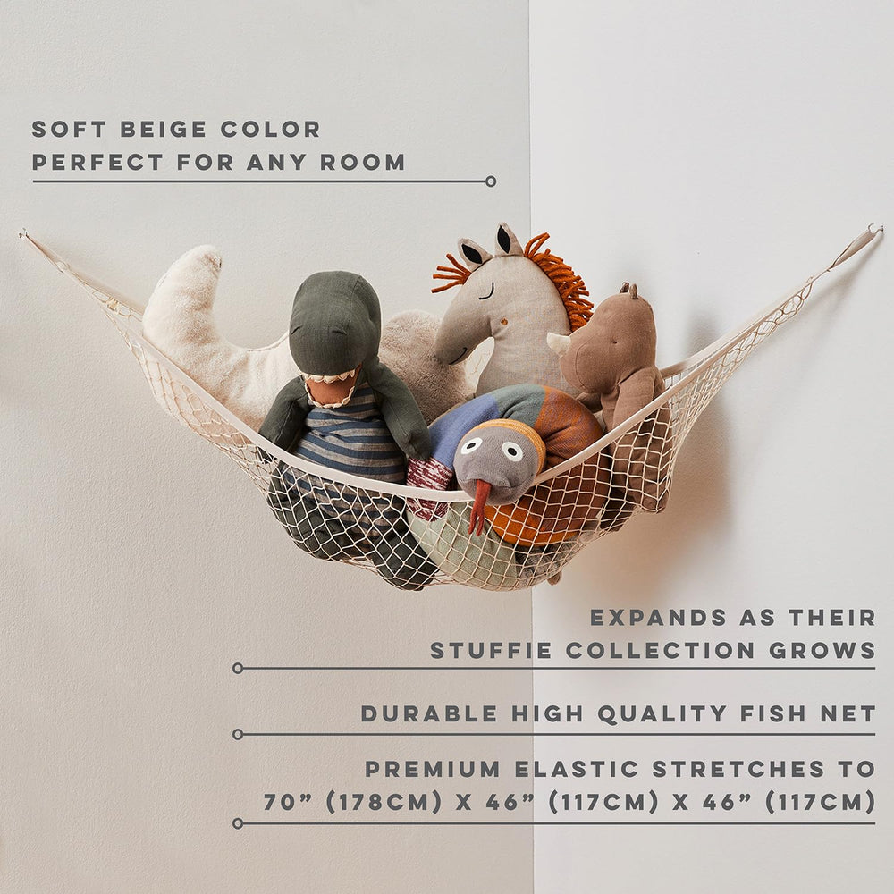 3 Sprouts hammock includes anchors and hooks for quick, sturdy installation.
