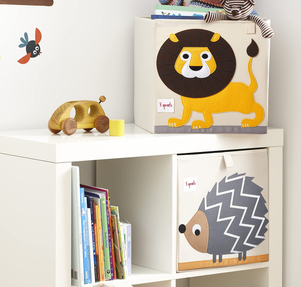 3 Sprouts kallax-fit image shows perfect shelf integration in 13x15x13 cubes.