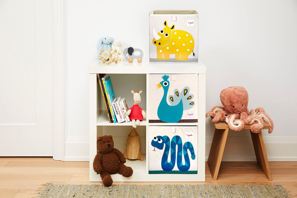 3 Sprouts kallax-shelf-fit shows seamless integration with cube shelving for tidy spaces.