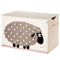 3 Sprouts large toy chest with lid and handles for easy organization.