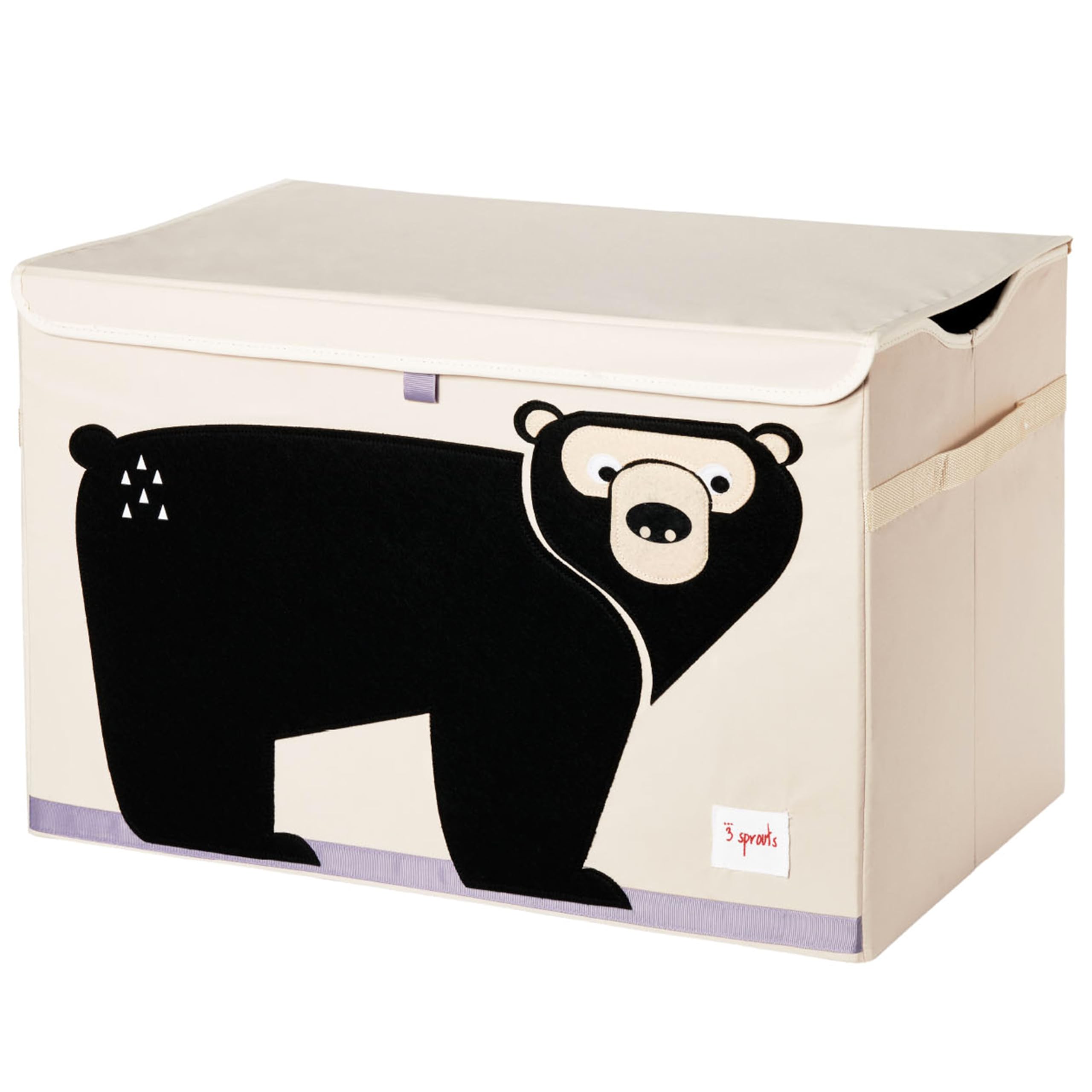 3 Sprouts large toy chest with lid shows neat storage for a tidy nursery.