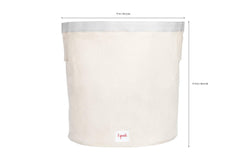 3 Sprouts lion toy storage basket side with handles for easy lifting and transport