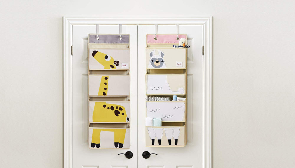 3 Sprouts llama storage compartments neatly organize diaper essentials