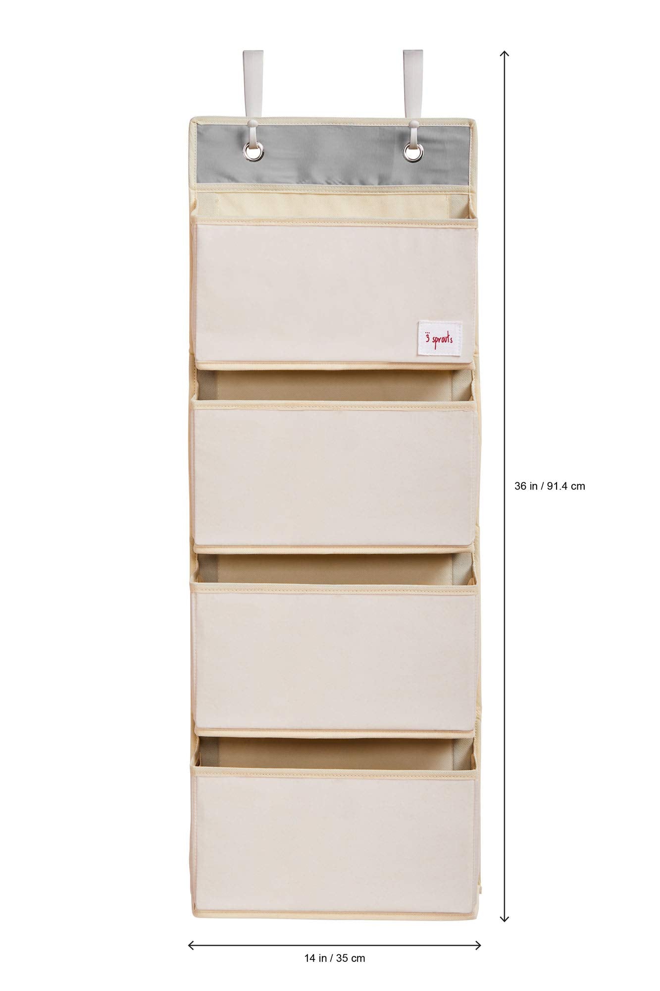 3 Sprouts llama organizer durable material close-up for busy nurseries