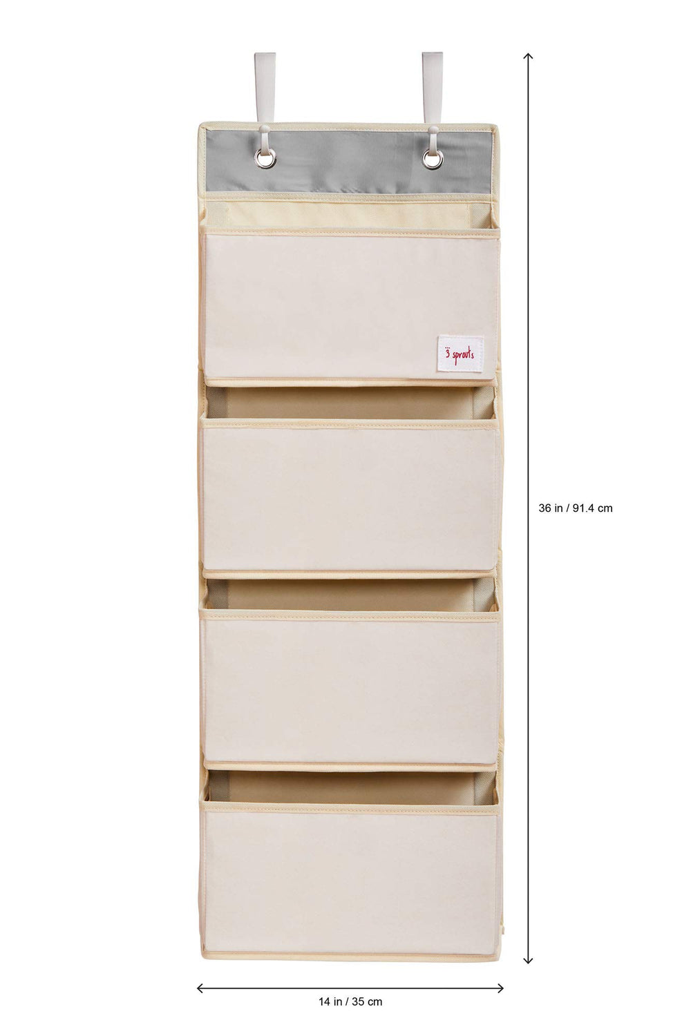 3 Sprouts llama organizer durable material close-up for busy nurseries