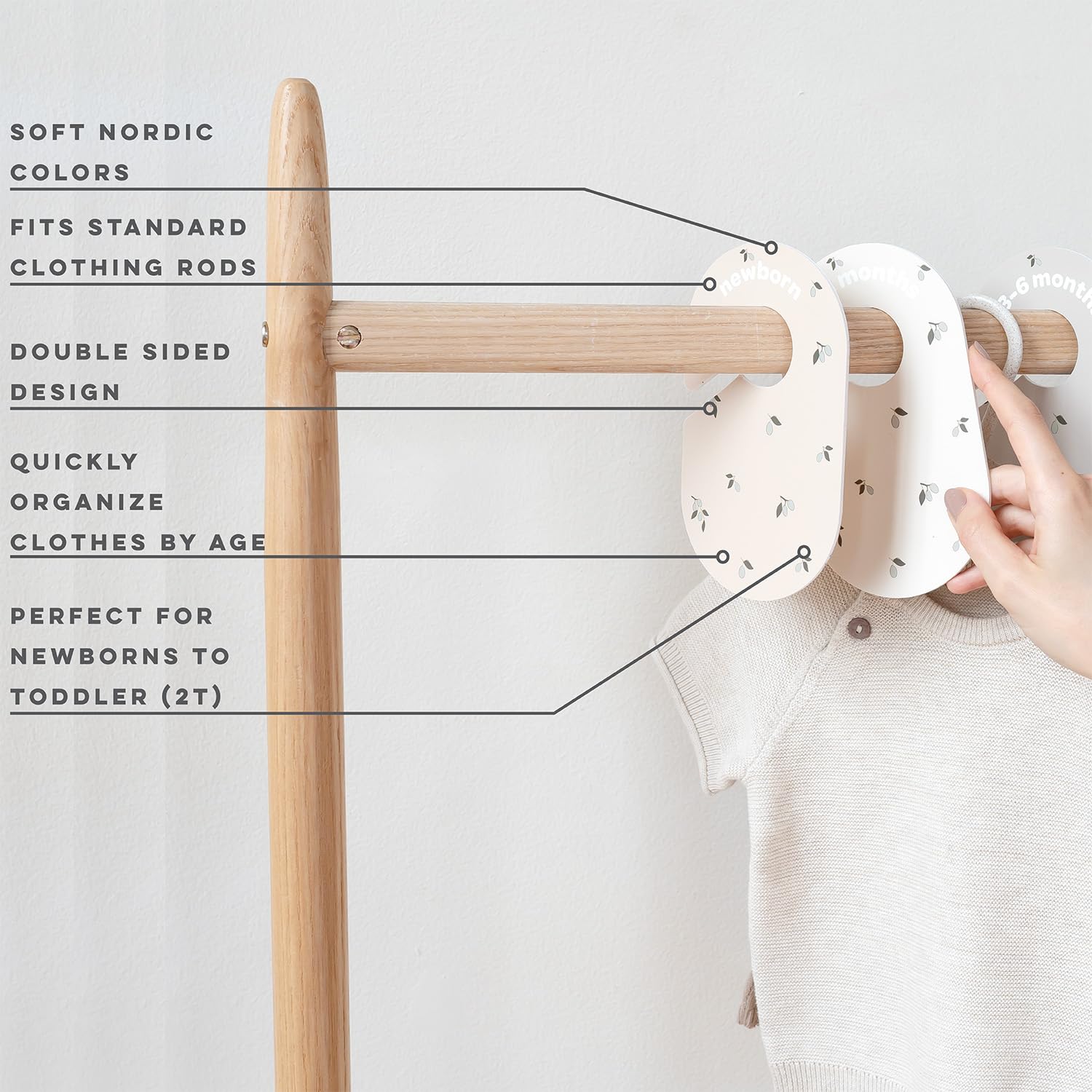 3 Sprouts soft Nordic colors fit any nursery theme