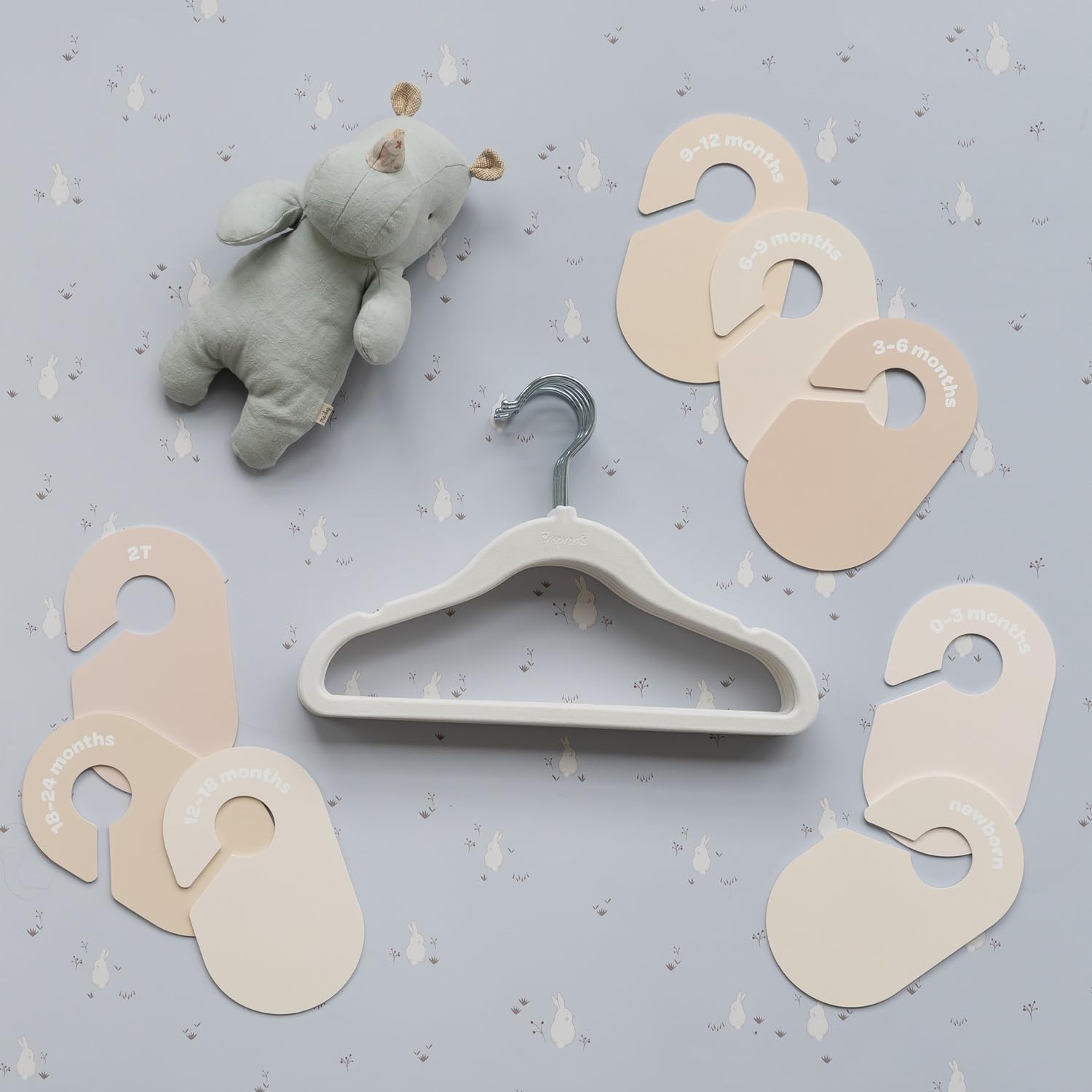3 Sprouts toddler clothes dividers keep growth-ready selections accessible.