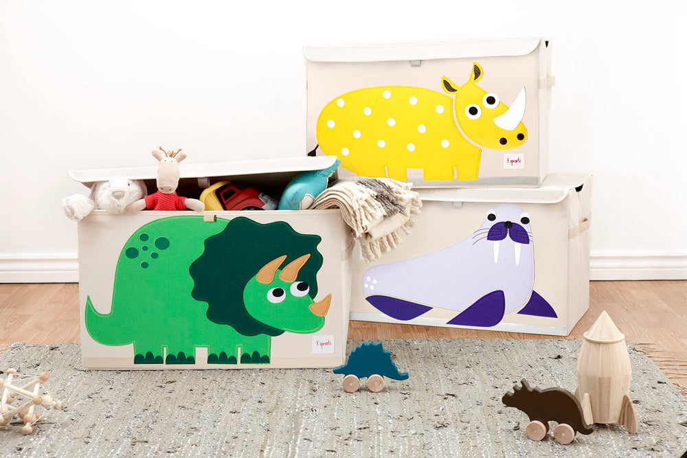 3 Sprouts reinforced seams ensure durability for kids' daily storage needs.