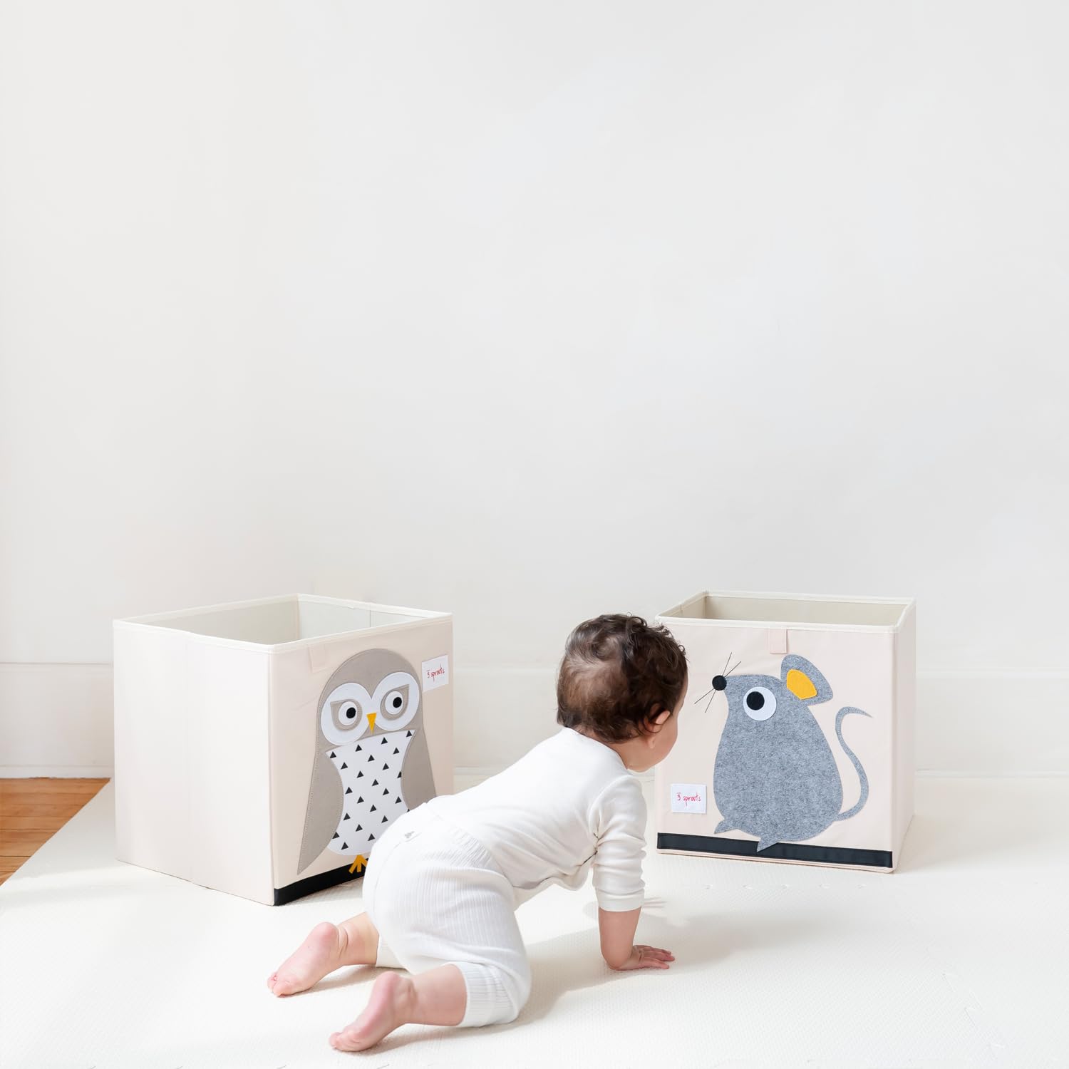 3 Sprouts fold-flat storage bin saves space when not in use