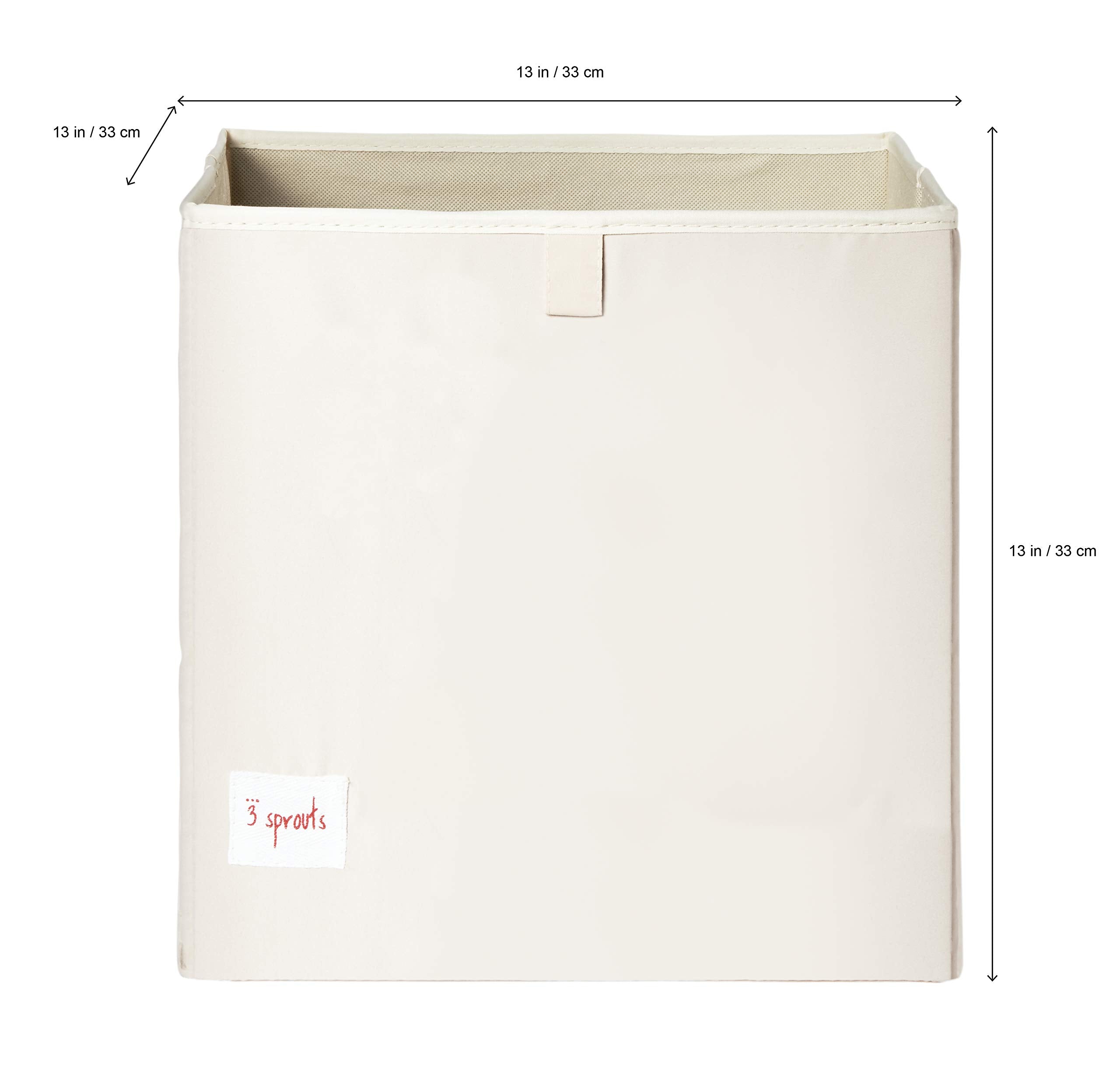 3 Sprouts collapsible bin with handles enables quick toy access