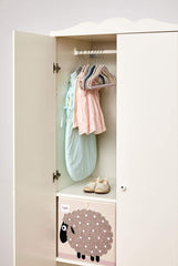 3 Sprouts toy storage cube in a kallax cabinet showing seamless shelving integration.