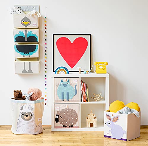 3 Sprouts toy storage cube in a playroom doubles as an all-purpose organizer.