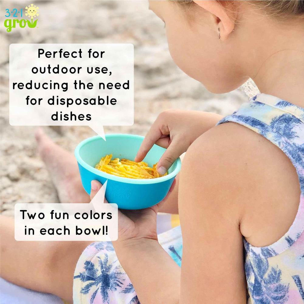 321 Grow Ocean bowls in 2-pack ready for everyday meals and snacks