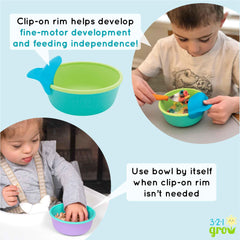 321 Grow rimless bowl for growing independence at mealtimes