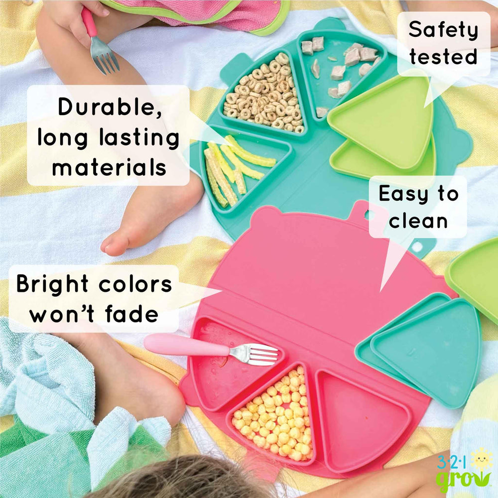 321 Grow prep-ahead feature showing packed snacks for after school