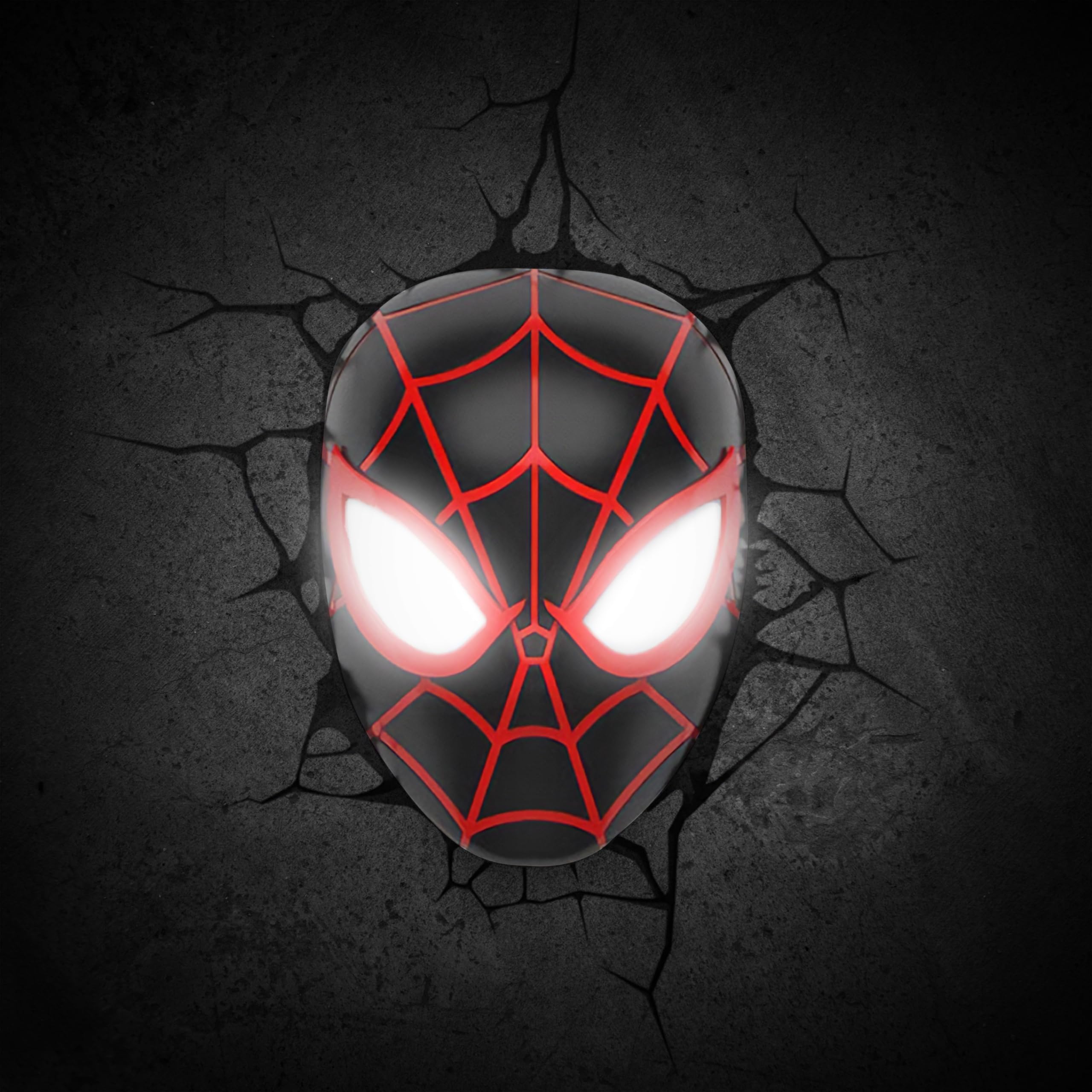 3DLightFX Miles Mask soft glow nightlight is kid-friendly and cool to touch