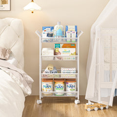3IngSeagulls Diaper Cart wheels in use—smooth mobility across rooms for night changes