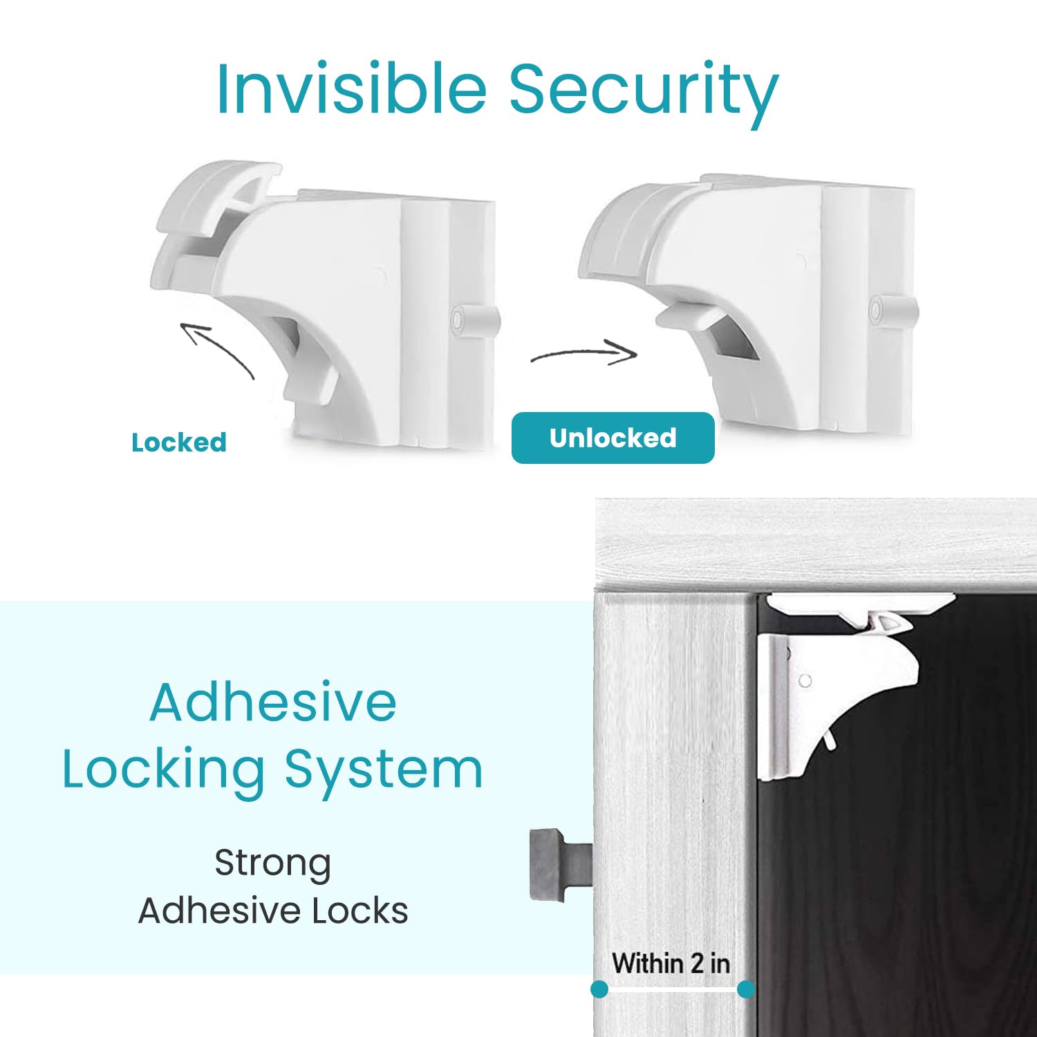 48pack baby-proofing kit installation guide shows quick tool-free setup