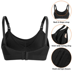 4HOW pumping-bra removable-padding customizable comfort and protection