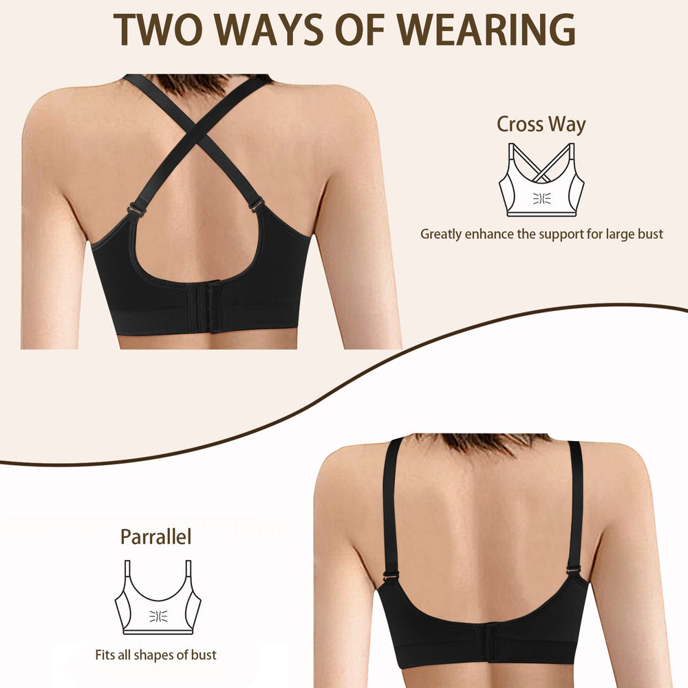 4HOW pumping-bra wide-shoulder-straps secure fit during movement