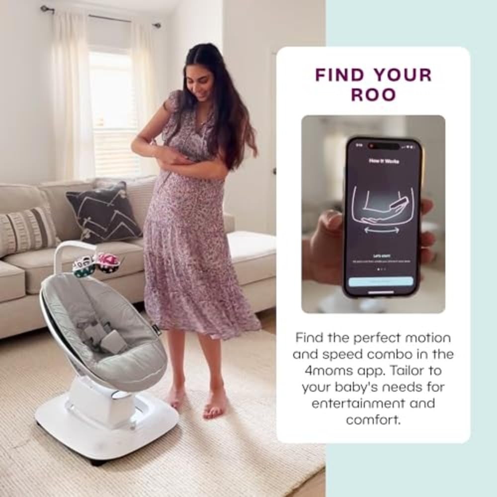 4moms MamaRoo supports Alexa/Google Home for hands-free operation