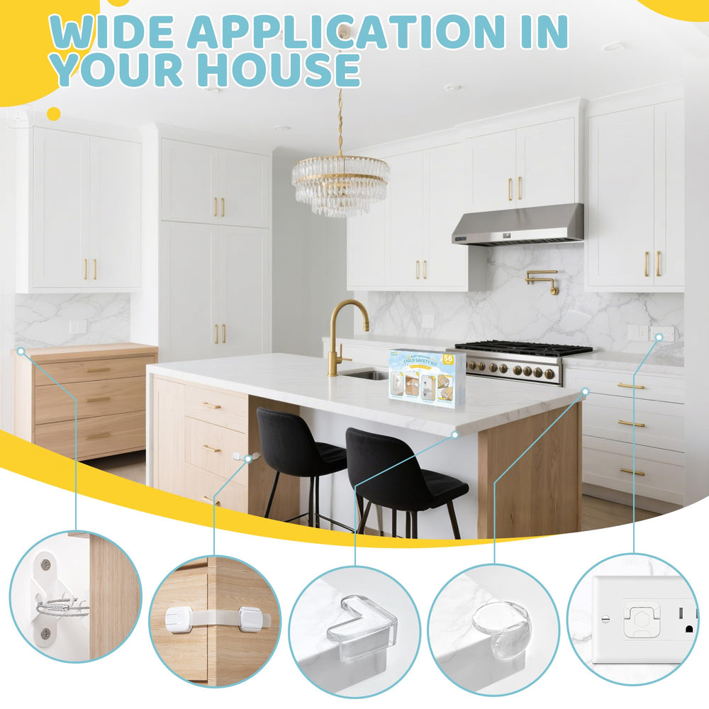 4our Kiddies wide application on cupboards, tables, and appliances